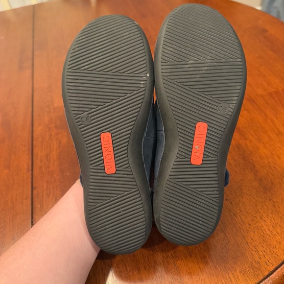 Vionic Orthaheel Harper Leather Suede Mary Jane Flat Shoes Blue US 7.5 Wide - Picture 8 of 11